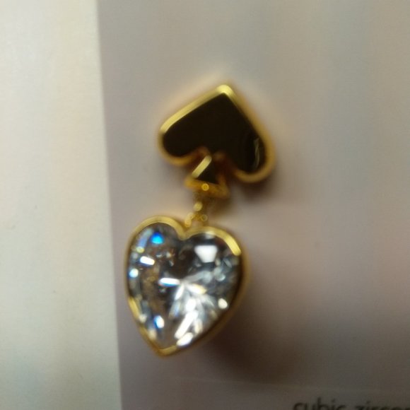 Kate Spade New Heart and Spade Earrings - Picture 2 of 3
